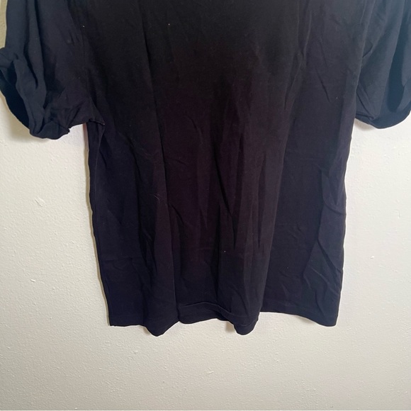 Re/Done Rolled Sleeve Tee Black M - Picture 8 of 10